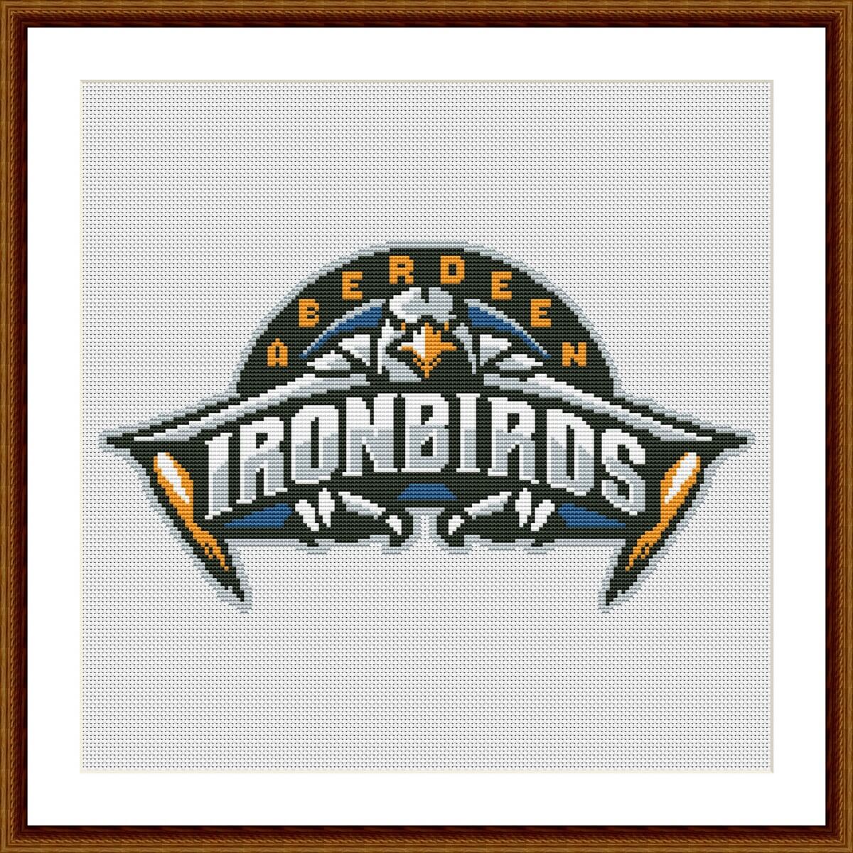 Aberdeen IronBirds cross stitch pattern