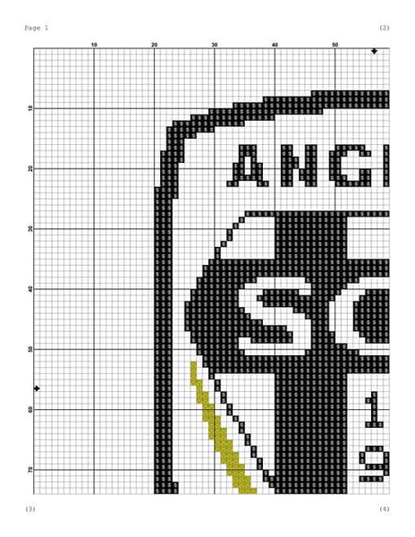 Angers SCO cross stitch pattern