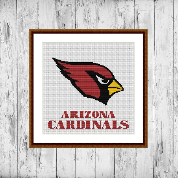 Arizona Cardinals cross stitch pattern