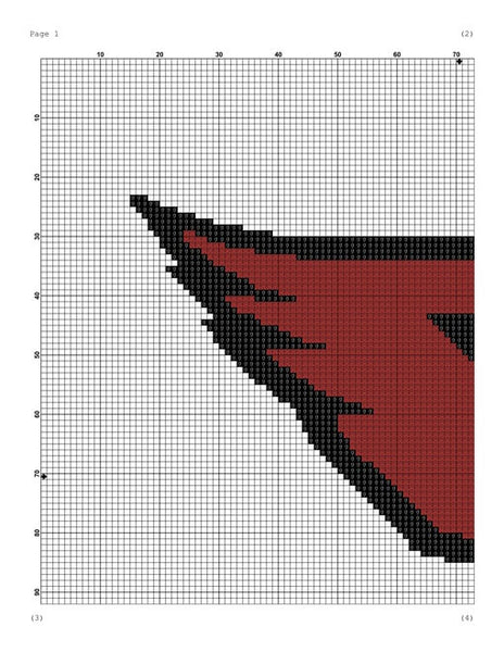 Arizona Cardinals cross stitch pattern