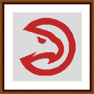 Atlanta Hawks cross stitch pattern