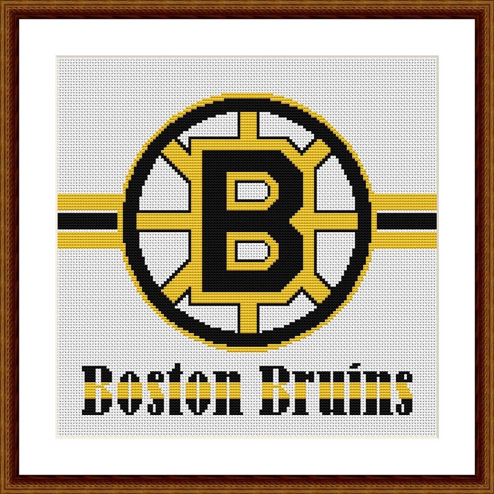 Boston Bruins cross stitch pattern