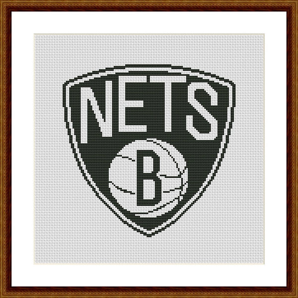 Brooklyn Nets cross stitch pattern