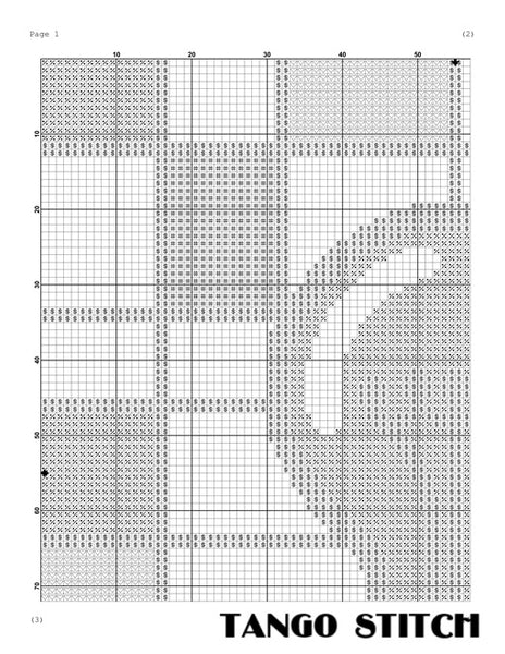 Mondrian inspired light bulb cross stitch pattern - Tango Stitch