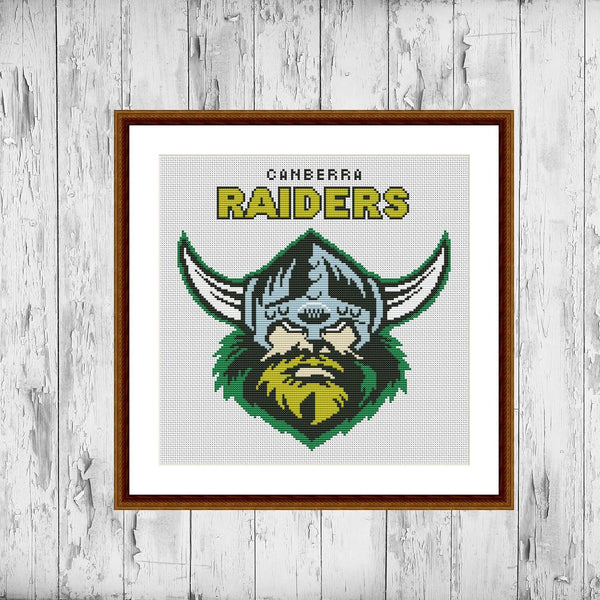 Canberra Raiders cross stitch pattern