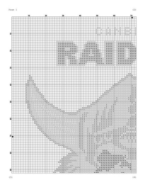 Canberra Raiders cross stitch pattern