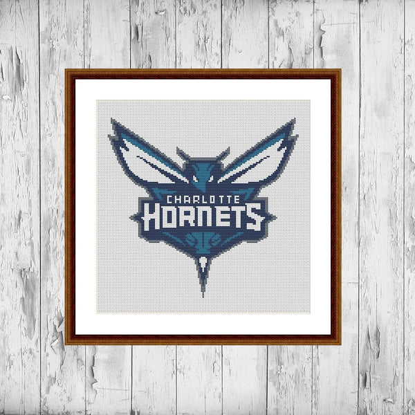 Charlotte Hornets cross stitch pattern