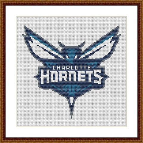 Charlotte Hornets cross stitch pattern