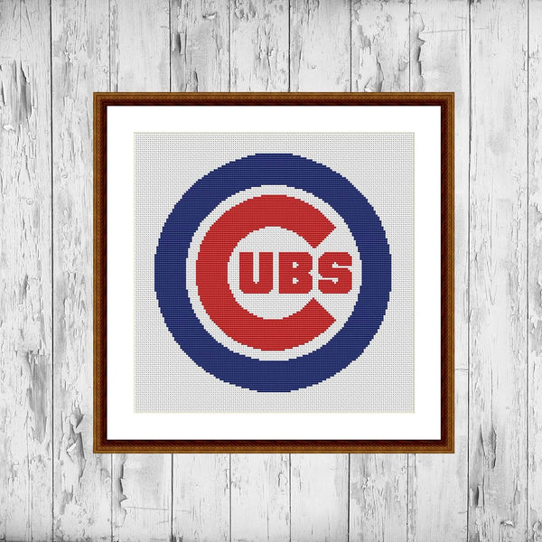 Chicago Cubs cross stitch pattern