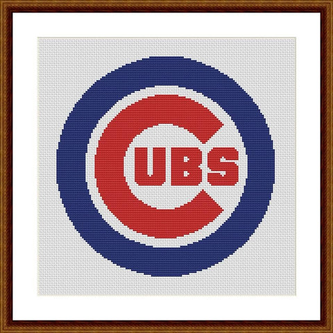 Chicago Cubs cross stitch pattern