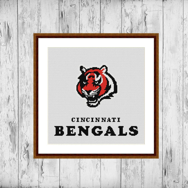 Cincinnati Bengals cross stitch pattern