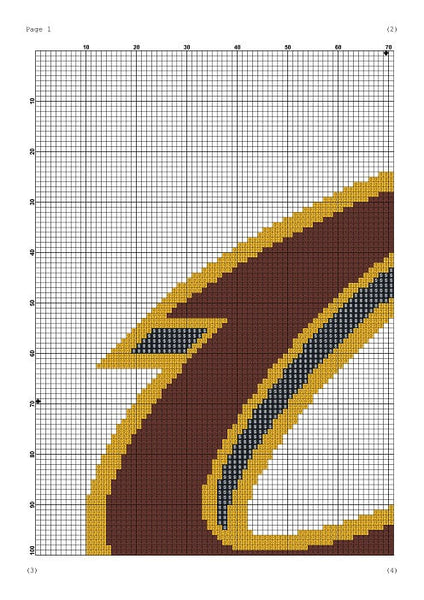Cleveland Cavaliers cross stitch pattern