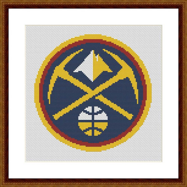 Denver Nuggets cross stitch pattern