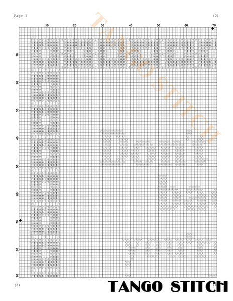 Don't look back motivational cross stitch pattern - Tango Stitch