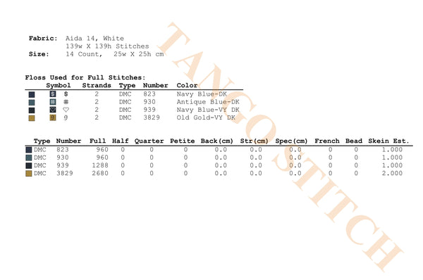 Don't look back motivational cross stitch pattern - Tango Stitch