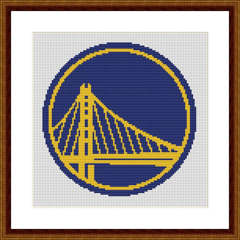 Golden State Warriors cross stitch pattern