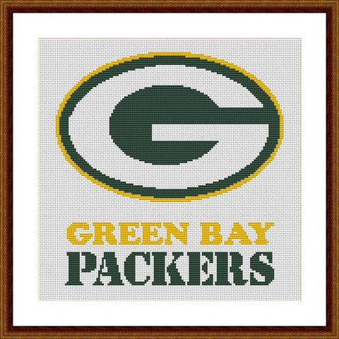 Green Bay Packers cross stitch pattern