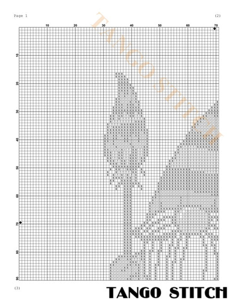 Halloween gnome festive spooky cross stitch pattern - Tango Stitch