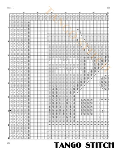 Home card housewarming cross stitch pattern - Tango Stitch