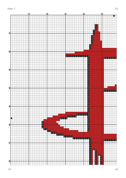 Houston Rockets cross stitch pattern