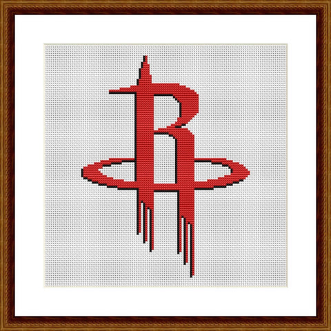Houston Rockets cross stitch pattern