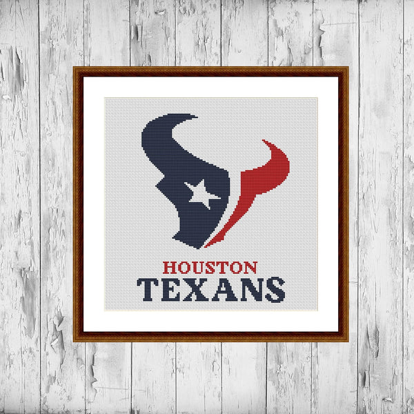 Houston Texans cross stitch pattern