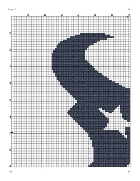 Houston Texans cross stitch pattern