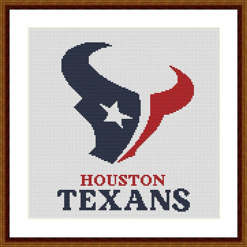Houston Texans cross stitch pattern