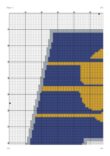 Indiana Pacers cross stitch pattern