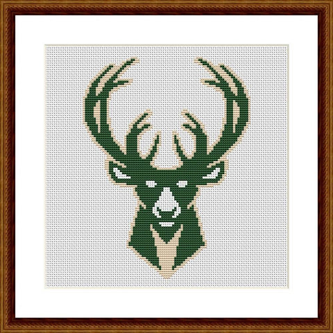 Milwaukee Bucks cross stitch pattern