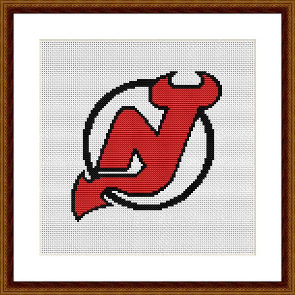 New Jersey Devils cross stitch pattern