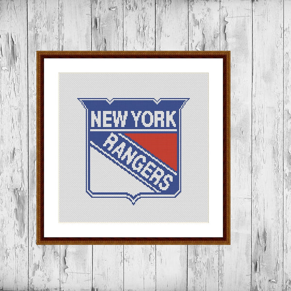 New York Rangers cross stitch pattern