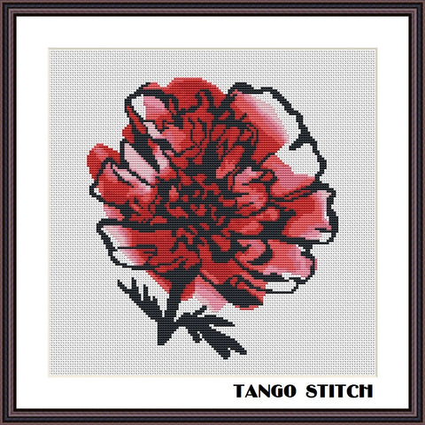 Violet floral cross stitch ornament sampler – JPCrochet