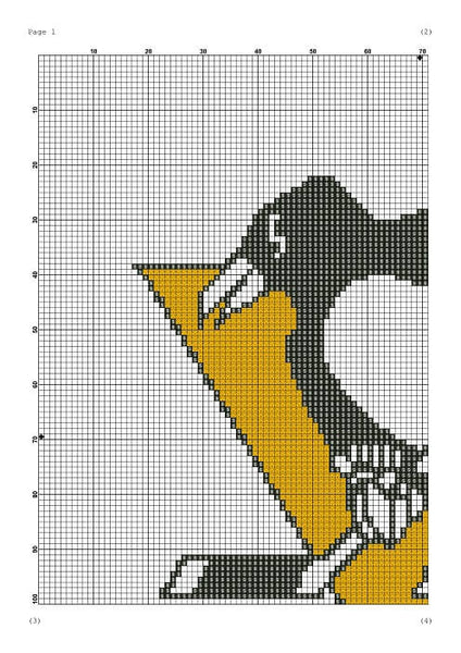 Pittsburgh Penguins cross stitch pattern - Tango Stitch