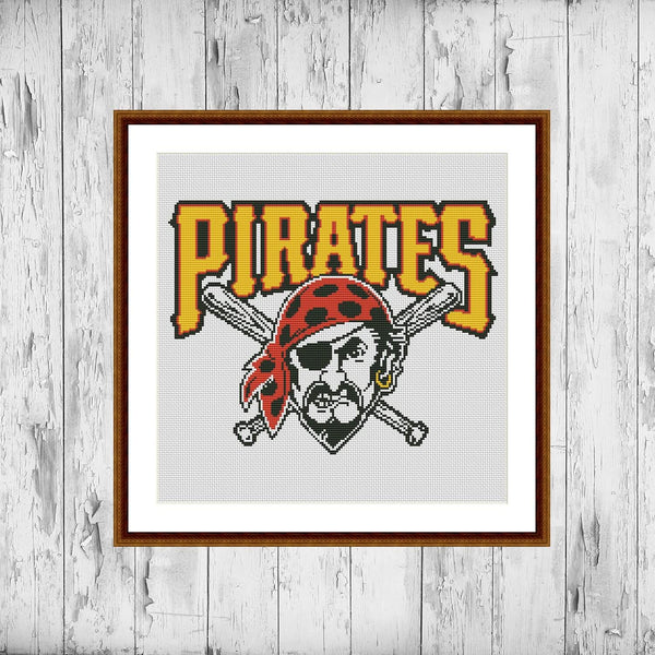 Pittsburgh Pirates cross stitch pattern