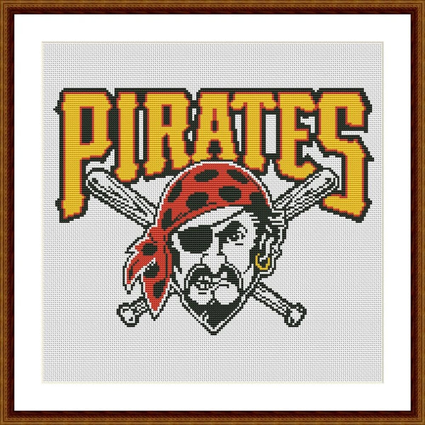 Pittsburgh Pirates cross stitch pattern