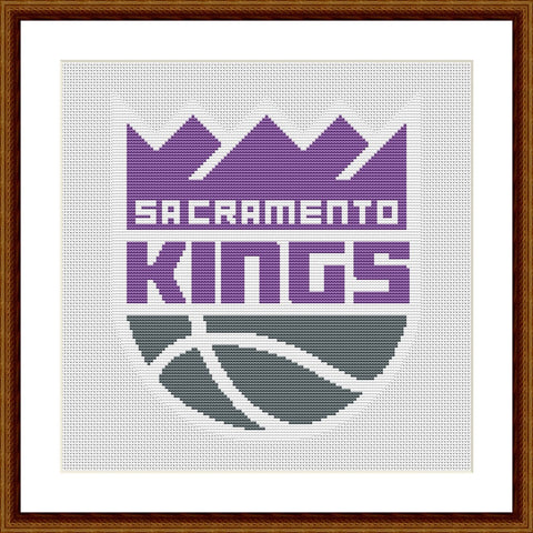 Sacramento Kings cross stitch pattern