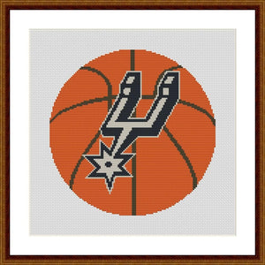 San Antonio Spurs cross stitch pattern