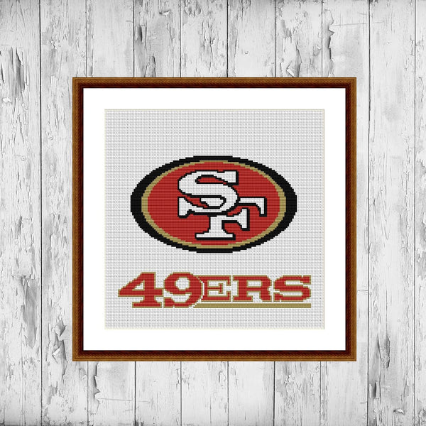 San Francisco 49ers cross stitch pattern