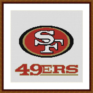 San Francisco 49ers cross stitch pattern