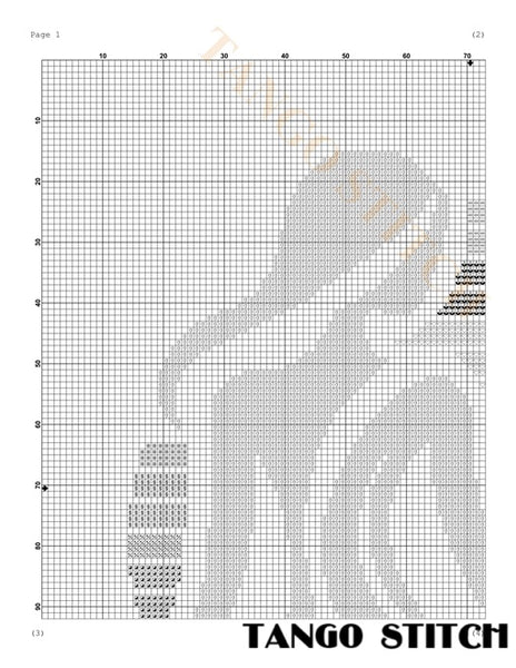 Sunset woman silhouette abstract cross stitch pattern - Tango Stitch