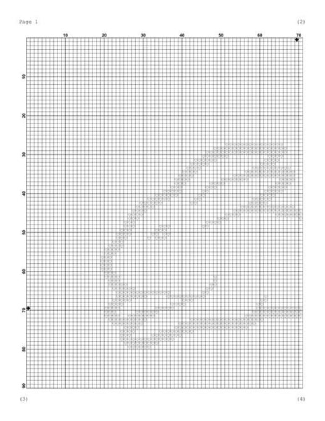 South Sydney Rabbitohs easy sports cross stitch pattern