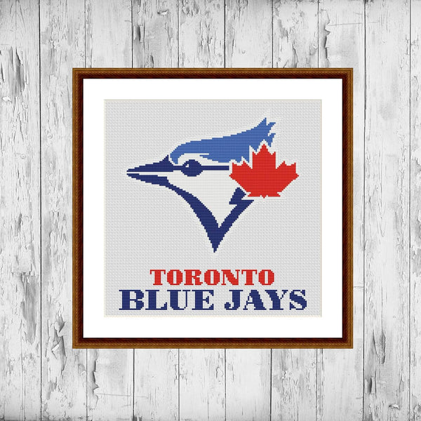 Toronto Blue Jays modern sports cross stitch pattern