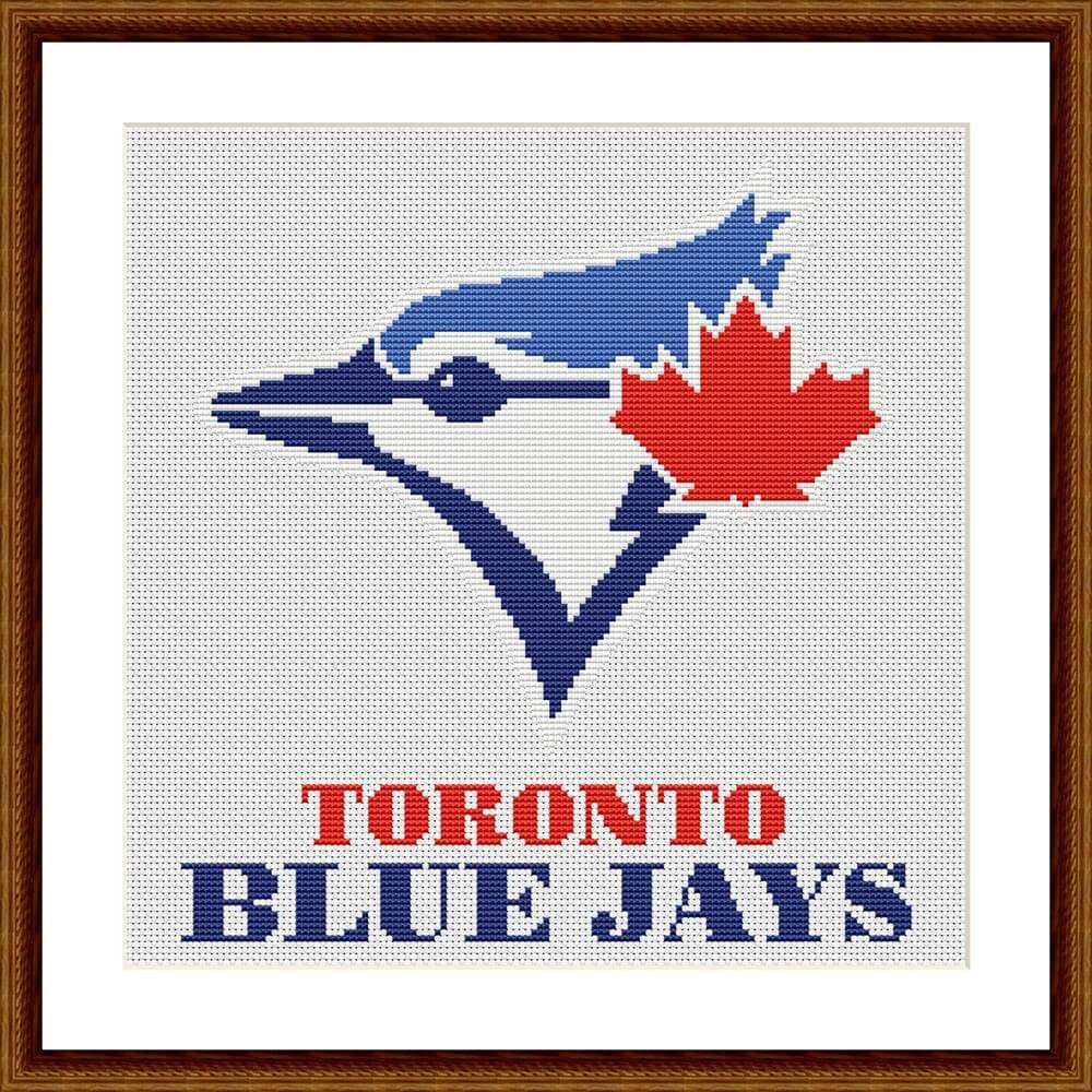 Toronto Blue Jays modern sports cross stitch pattern