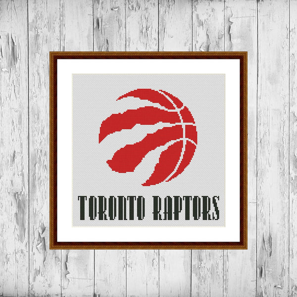 Toronto Raptors cross stitch pattern