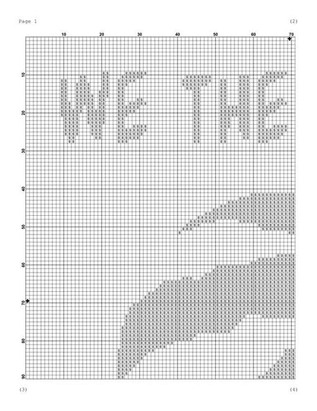 Toronto Raptors We the north cross stitch pattern