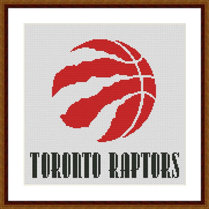 Toronto Raptors cross stitch pattern