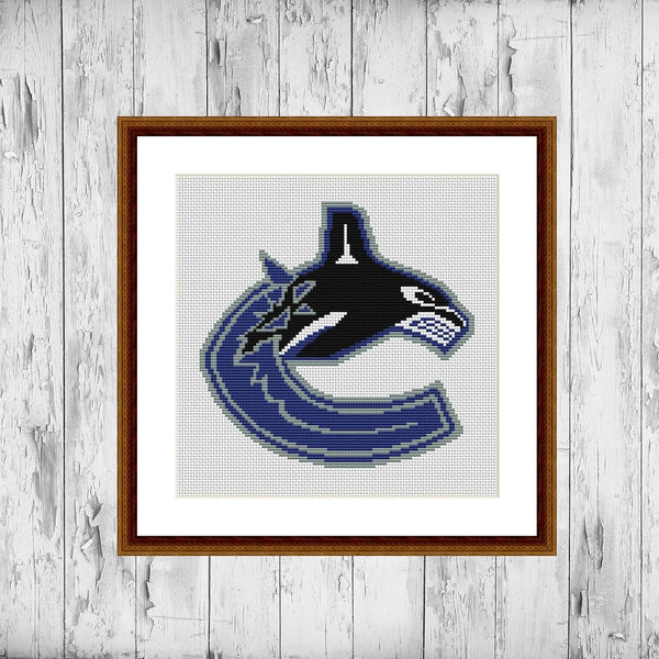 Vancouver Canucks cross stitch pattern