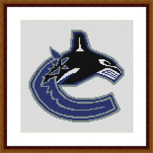 Vancouver Canucks cross stitch pattern