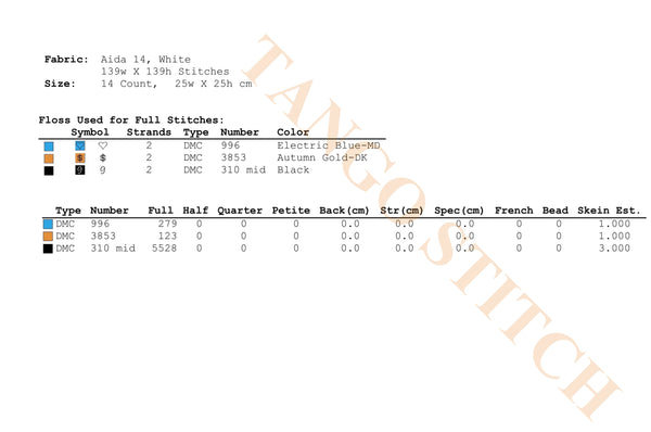 Woman and cat silhouette abstract cross stitch pattern - Tango Stitch